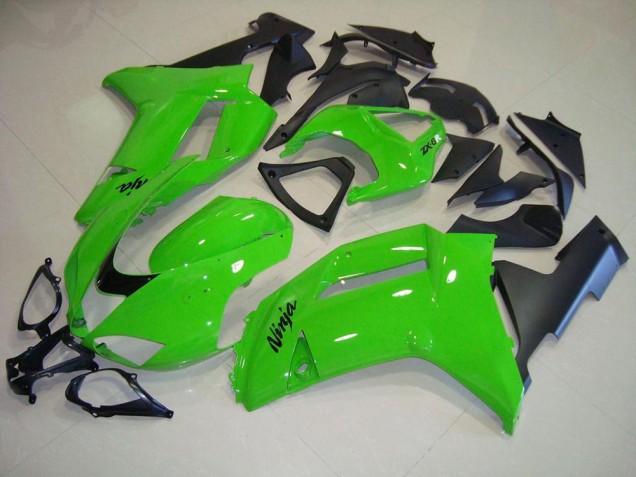 2007-2008 Grün Matt schwarz Kawasaki ZX6R Motorrad Verkleidung 2007-2008 Grün Matt schwarz Kawasaki ZX6R Motorrad Verkleidung