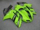 2007-2008 Grün Schwarz Kawasaki ZX6R Motorrad Verkleidung