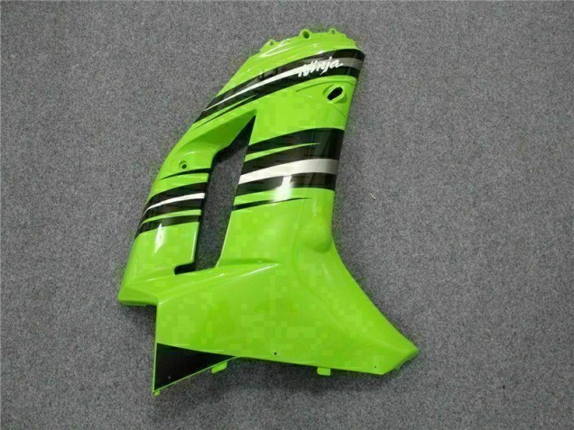 2007-2008 Grün Schwarz Kawasaki ZX6R Motorrad Verkleidung