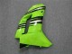 2007-2008 Grün Schwarz Kawasaki ZX6R Motorrad Verkleidung