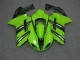2007-2008 Grün Schwarz Kawasaki ZX6R Motorrad Verkleidung