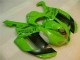 2007-2008 Grün Schwarzer Dunlop Kawasaki ZX6R Motorrad Verkleidung 2007-2008 Grün Schwarzer Dunlop Kawasaki ZX6R Motorrad Verkleidung