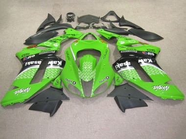 2007-2008 Grüne Berührung 4 Kawasaki ZX6R Motorrad Verkleidung