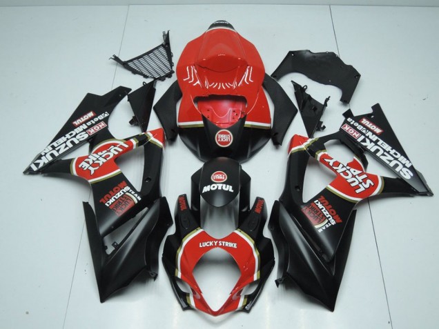 2007-2008 Matt Lucky Strike Suzuki GSXR 1000 Motorrad Verkleidung 2007-2008 Matt Lucky Strike Suzuki GSXR 1000 Motorrad Verkleidung