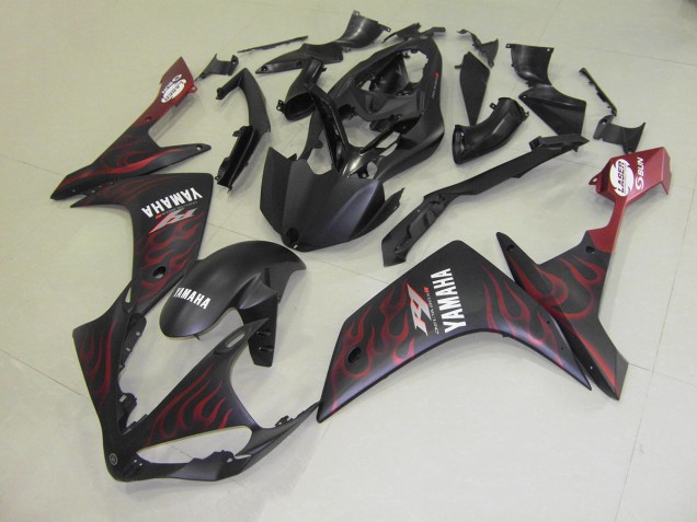 2007-2008 Matt Rot Flamme Yamaha YZF R1 Motorrad Verkleidung 2007-2008 Matt Rot Flamme Yamaha YZF R1 Motorrad Verkleidung