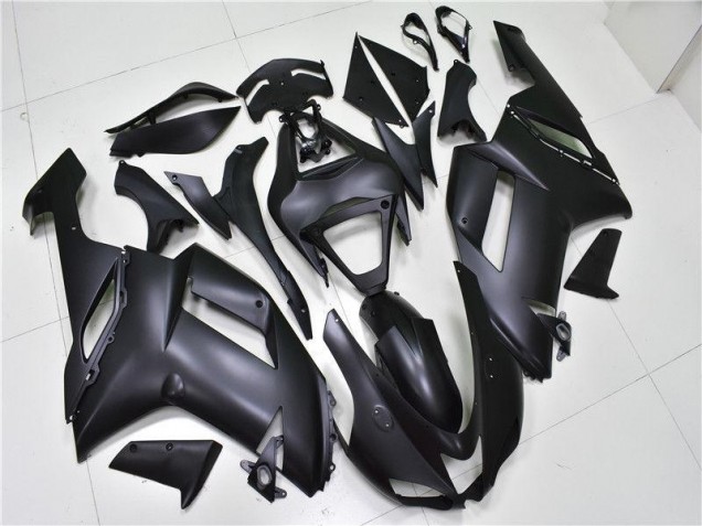 2007-2008 Matt Schwarz Kawasaki ZX6R Motorrad Verkleidung 2007-2008 Matt Schwarz Kawasaki ZX6R Motorrad Verkleidung