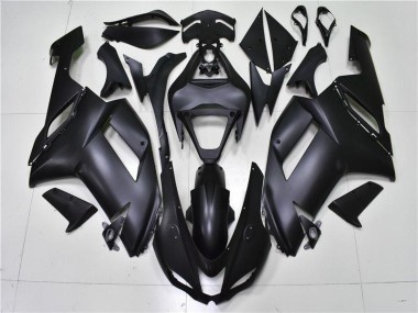 2007-2008 Matt Schwarz Kawasaki ZX6R Motorrad Verkleidung