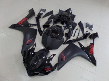 2007-2008 Matt Schwarz Rot Yamaha YZF R1 Motorrad Verkleidung