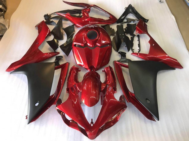 2007-2008 Matt Schwarz Rot Yamaha YZF R1 Motorrad Verkleidungen 2007-2008 Matt Schwarz Rot Yamaha YZF R1 Motorrad Verkleidungen