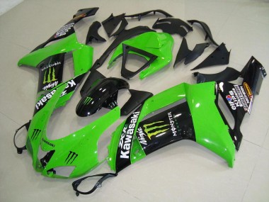 2007-2008 Monster Grün Kawasaki ZX6R Motorrad Verkleidung