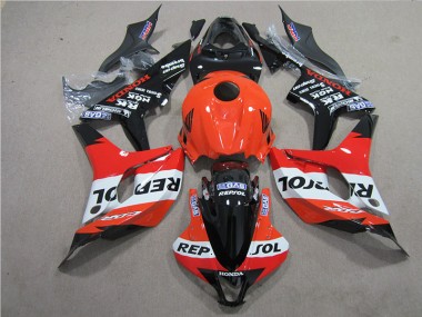 2007-2008 Orange Schwarz Repsol Honda CBR600RR Motorrad Verkleidung