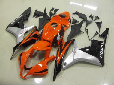 2007-2008 Orange Silber Schwarz Honda CBR600RR Motorrad Verkleidungen
