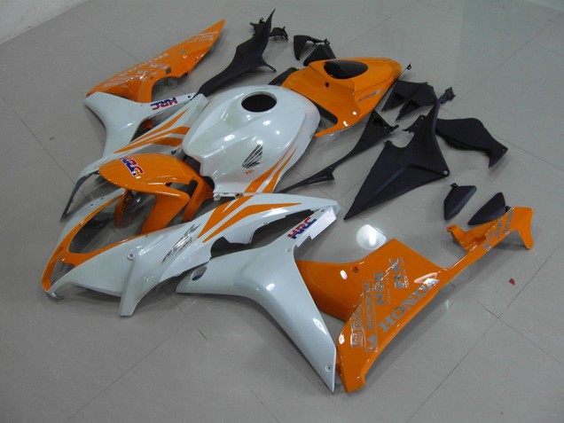 2007-2008 Perl Weiß Orange Honda CBR600RR Motorrad Verkleidung 2007-2008 Perl Weiß Orange Honda CBR600RR Motorrad Verkleidung