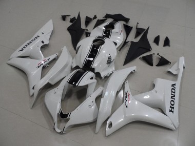 2007-2008 Perl Weiß mit schwarzen Streifen Honda CBR600RR Motorrad Verkleidung
