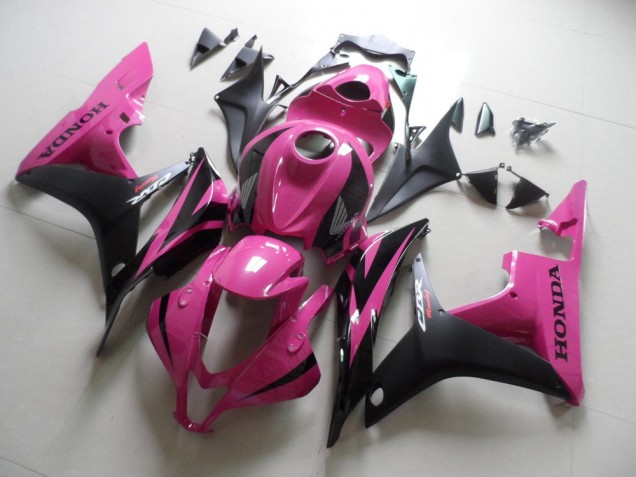 2007-2008 Rosa Schwarz Honda CBR600RR Motorrad Verkleidung 2007-2008 Rosa Schwarz Honda CBR600RR Motorrad Verkleidung
