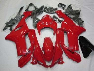 2007-2008 Rot Kawasaki ZX6R Motorrad Verkleidung