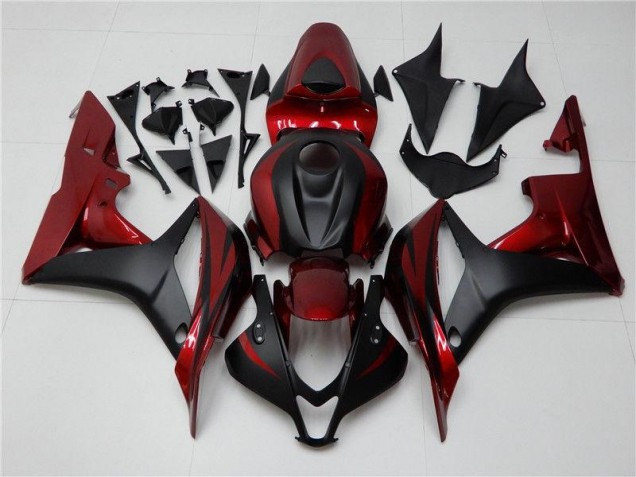 2007-2008 Rot Schwarz Honda CBR600RR Motorrad Verkleidung 2007-2008 Rot Schwarz Honda CBR600RR Motorrad Verkleidung