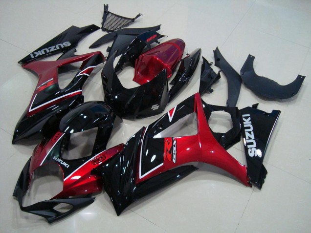 2007-2008 Rot Schwarz Suzuki GSXR 1000 Motorrad Verkleidung 2007-2008 Rot Schwarz Suzuki GSXR 1000 Motorrad Verkleidung