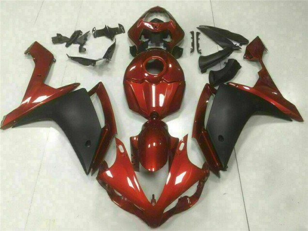 2007-2008 Rot Schwarz Yamaha YZF R1 Motorrad Verkleidung