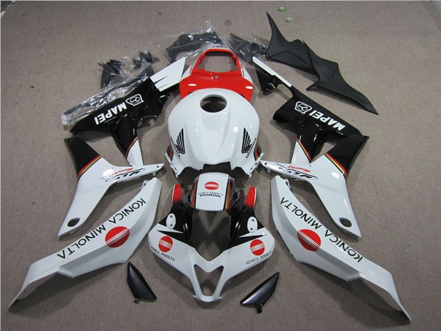 2007-2008 Rot Weiß Schwarz Konica Minolta MAPEI Honda CBR600RR Motorrad Verkleidung 2007-2008 Rot Weiß Schwarz Konica Minolta MAPEI Honda CBR600RR Motorrad Verkleidung