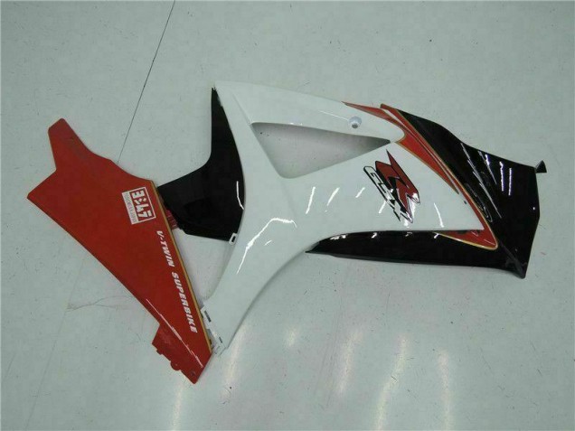 2007-2008 Rot Weiß Suzuki GSXR 1000 Motorrad Verkleidungen 2007-2008 Rot Weiß Suzuki GSXR 1000 Motorrad Verkleidungen
