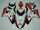 2007-2008 Rot Weiß Suzuki GSXR 1000 Motorrad Verkleidungen 2007-2008 Rot Weiß Suzuki GSXR 1000 Motorrad Verkleidungen