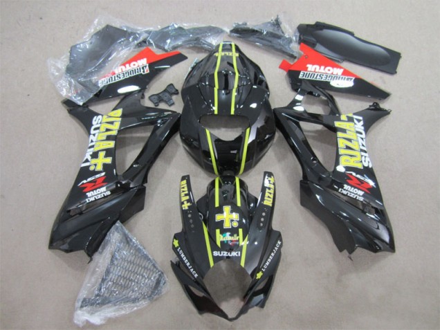 2007-2008 Schwarz Gelb Rizla Suzuki GSXR 1000 Motorrad Verkleidung 2007-2008 Schwarz Gelb Rizla Suzuki GSXR 1000 Motorrad Verkleidung