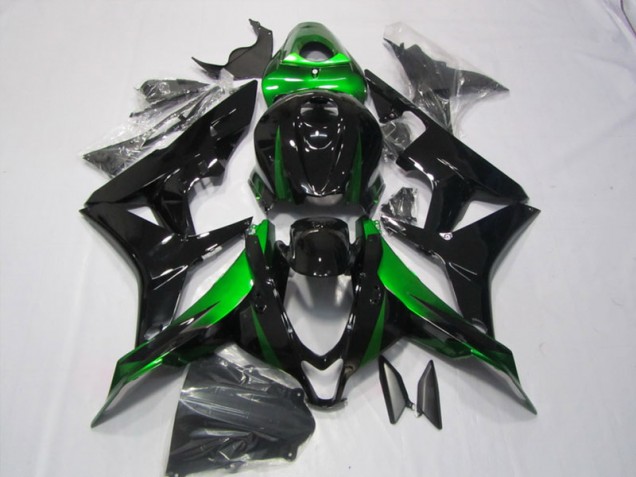2007-2008 Schwarz Grün Honda CBR600RR Motorrad Verkleidungen 2007-2008 Schwarz Grün Honda CBR600RR Motorrad Verkleidungen