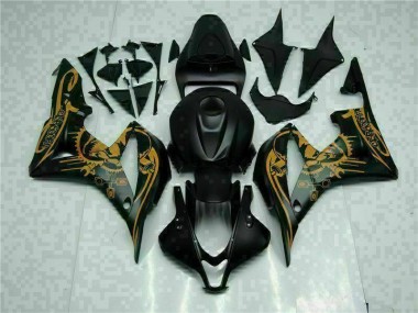 2007-2008 Schwarz Honda CBR600RR Motorrad Verkleidung