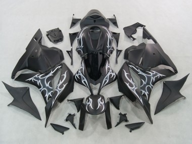 2007-2008 Schwarz Honda CBR600RR Motorrad Verkleidungen & Plastik