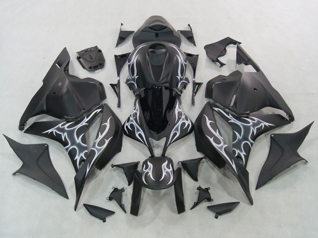2007-2008 Schwarz Honda CBR600RR Motorrad Verkleidungen & Plastik
