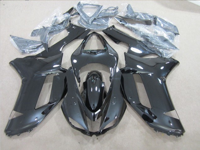 2007-2008 Schwarz Kawasaki ZX6R Motorrad Verkleidungen 2007-2008 Schwarz Kawasaki ZX6R Motorrad Verkleidungen
