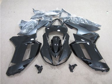 2007-2008 Schwarz Kawasaki ZX6R Motorrad Vollverkleidung