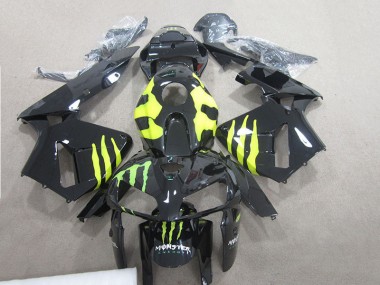 2007-2008 Schwarz Monstergrün Honda CBR600RR Motorrad Verkleidung