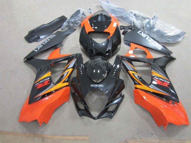 2007-2008 Schwarz Orange Suzuki GSXR 1000 Motorrad Verkleidung 2007-2008 Schwarz Orange Suzuki GSXR 1000 Motorrad Verkleidung