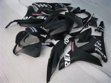 2007-2008 Schwarz Repsol Honda CBR600RR Motorrad Verkleidung