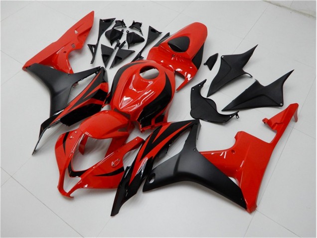 2007-2008 Schwarz Rot Honda CBR600RR Motorrad Vollverkleidung 2007-2008 Schwarz Rot Honda CBR600RR Motorrad Vollverkleidung
