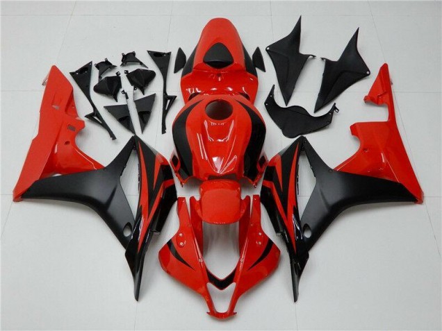 2007-2008 Schwarz Rot Honda CBR600RR Motorrad Vollverkleidung 2007-2008 Schwarz Rot Honda CBR600RR Motorrad Vollverkleidung