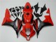 2007-2008 Schwarz Rot Honda CBR600RR Motorrad Vollverkleidung 2007-2008 Schwarz Rot Honda CBR600RR Motorrad Vollverkleidung