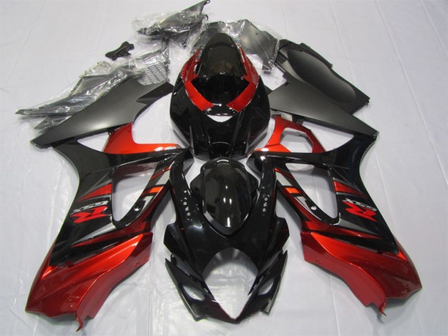 2007-2008 Schwarz Rot Suzuki GSXR 1000 Motorrad Verkleidung 2007-2008 Schwarz Rot Suzuki GSXR 1000 Motorrad Verkleidung