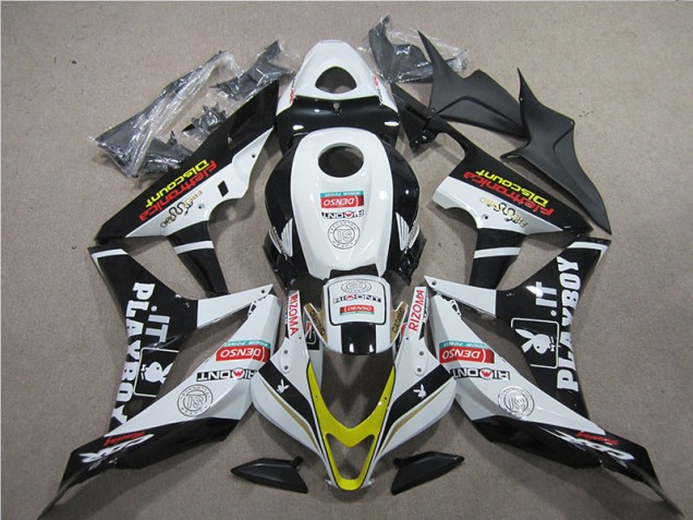 2007-2008 Schwarz Rot Weiß DENSO Honda CBR600RR Motorrad Verkleidung 2007-2008 Schwarz Rot Weiß DENSO Honda CBR600RR Motorrad Verkleidung