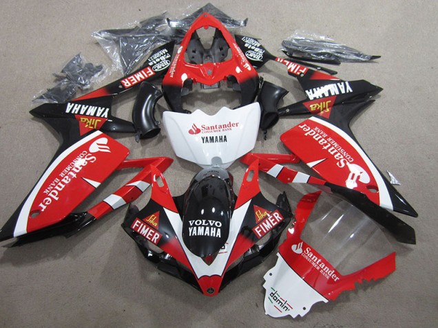 2007-2008 Schwarz Rot Weiß SantUnder Yamaha YZF R1 Motorrad Verkleidung 2007-2008 Schwarz Rot Weiß SantUnder Yamaha YZF R1 Motorrad Verkleidung