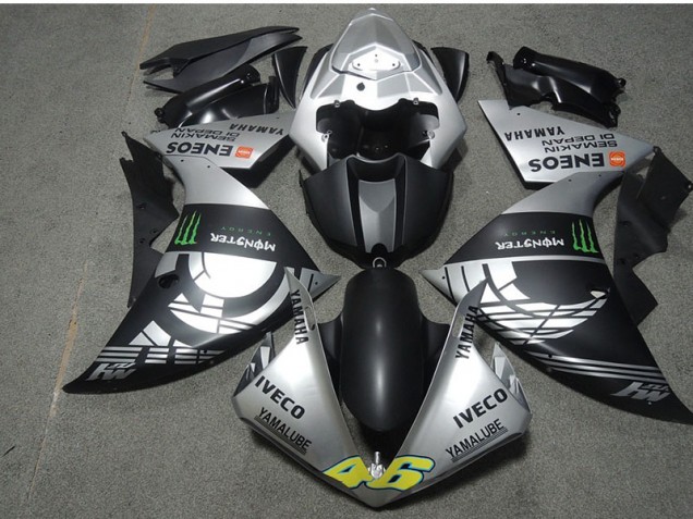 2007-2008 Schwarz Silber Monster IVECO 46 Honda CBR600RR Motorrad Verkleidung 2007-2008 Schwarz Silber Monster IVECO 46 Honda CBR600RR Motorrad Verkleidung