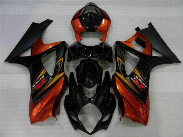 2007-2008 Schwarz Suzuki GSXR 1000 Motorrad Vollverkleidung & Plastik 2007-2008 Schwarz Suzuki GSXR 1000 Motorrad Vollverkleidung & Plastik