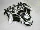 2007-2008 Schwarz Weiß Kawasaki ZX6R Motorrad Verkleidungen 2007-2008 Schwarz Weiß Kawasaki ZX6R Motorrad Verkleidungen