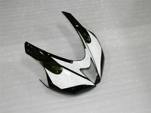 2007-2008 Schwarz Weiß Kawasaki ZX6R Motorrad Verkleidungen 2007-2008 Schwarz Weiß Kawasaki ZX6R Motorrad Verkleidungen