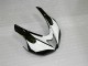 2007-2008 Schwarz Weiß Kawasaki ZX6R Motorrad Verkleidungen 2007-2008 Schwarz Weiß Kawasaki ZX6R Motorrad Verkleidungen