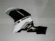 2007-2008 Schwarz Weiß Kawasaki ZX6R Motorrad Verkleidungen 2007-2008 Schwarz Weiß Kawasaki ZX6R Motorrad Verkleidungen