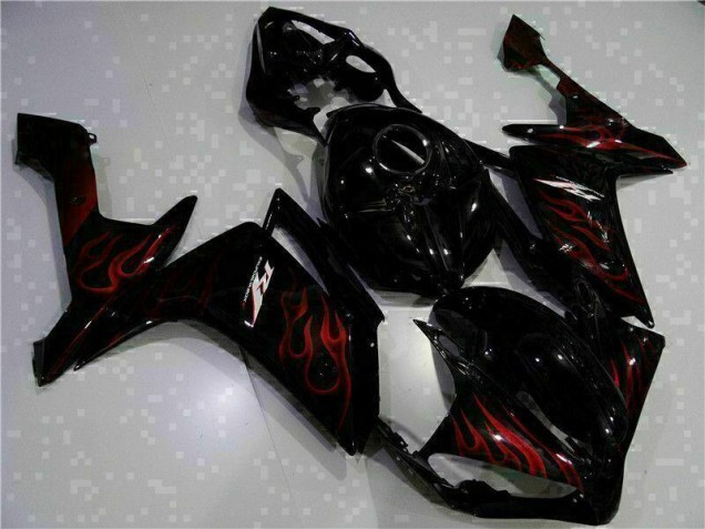2007-2008 Schwarz Yamaha YZF R1 Motorrad Verkleidung Komplett Sets 2007-2008 Schwarz Yamaha YZF R1 Motorrad Verkleidung Komplett Sets