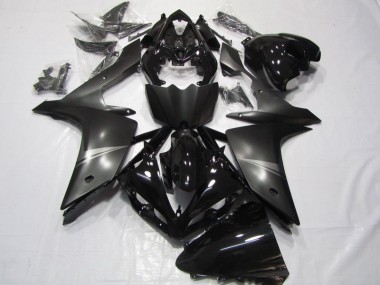 2007-2008 Schwarz Yamaha YZF R1 Motorrad Verkleidung & Plastik